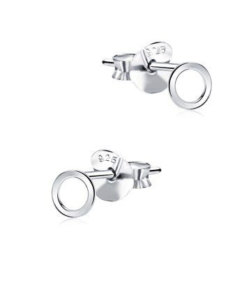 Minimalist Circle Silver Ear Stud STS-5288